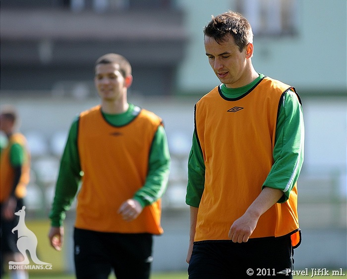 Trénink Bohemians 1905 v Ďolíčku 