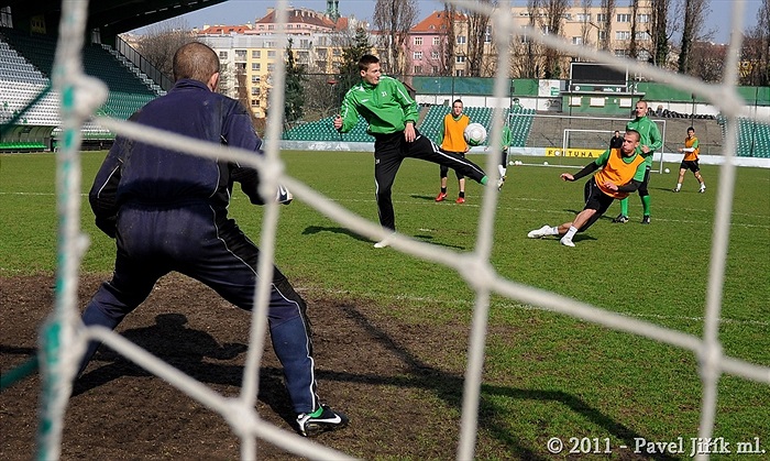 Trénink Bohemians 1905 v Ďolíčku 