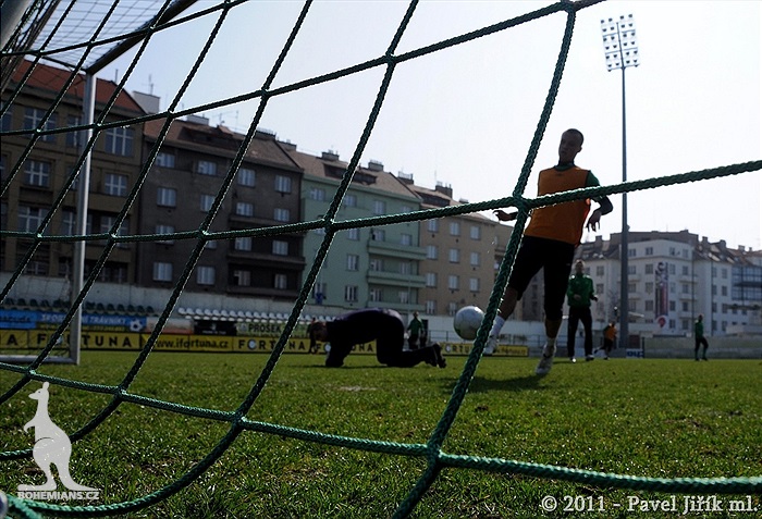 Trénink Bohemians 1905 v Ďolíčku 