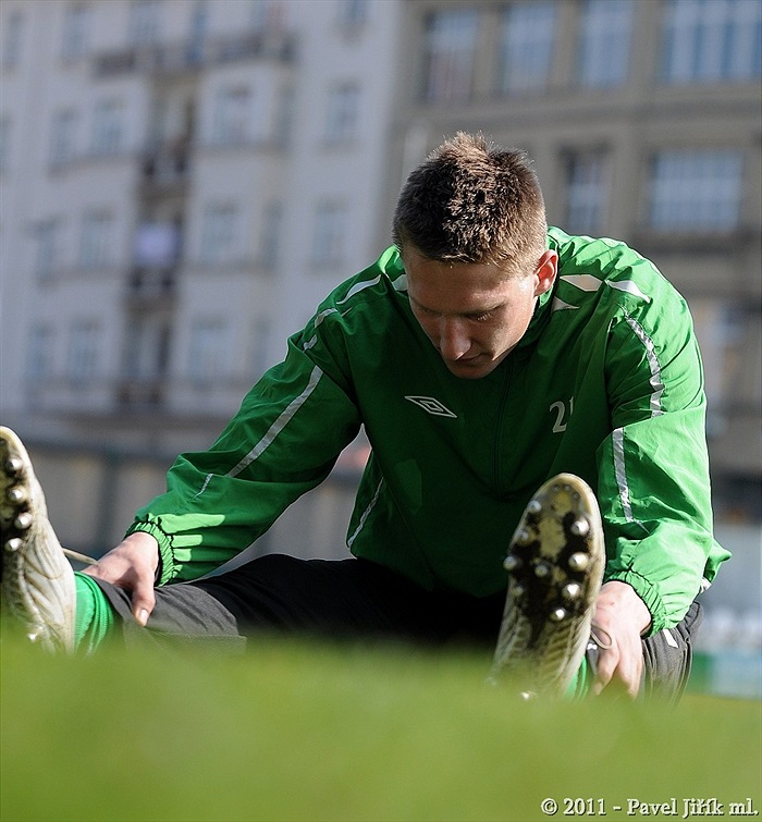 Trénink Bohemians 1905 v Ďolíčku 