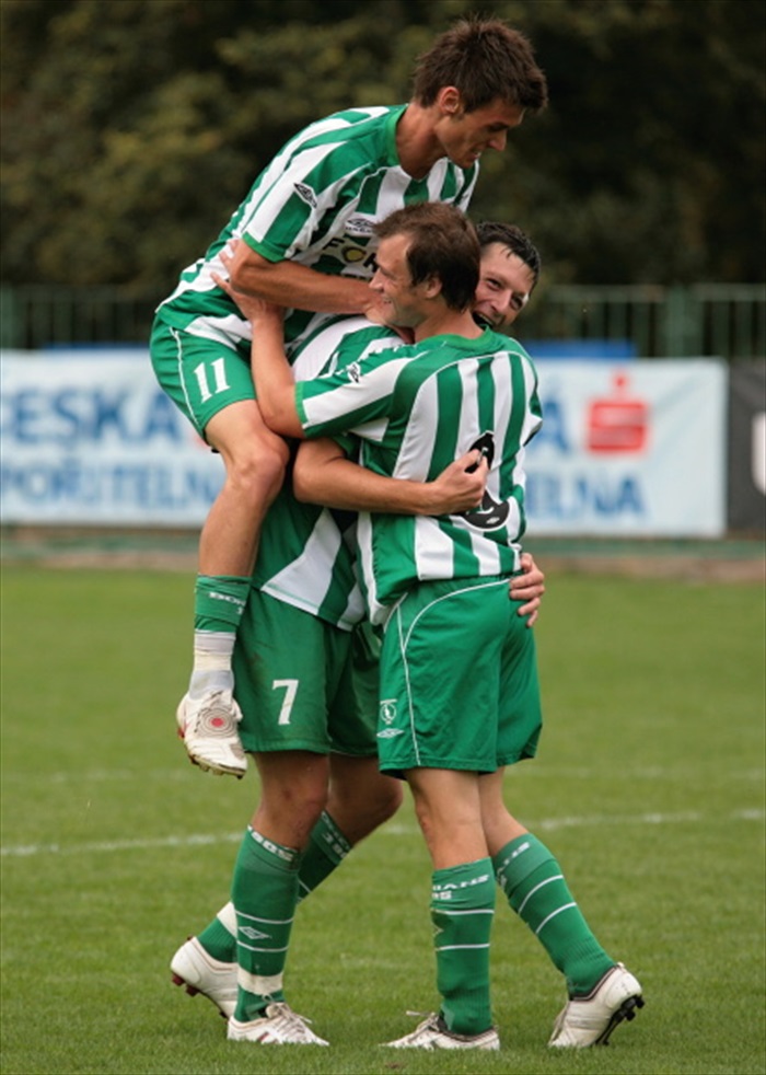 Radost po vyrovnání.