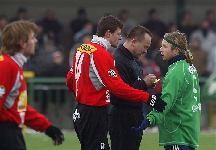 Marcel Melecký dostal žlutou kartu