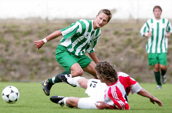 Milan Škoda - mládí na postu stopera.