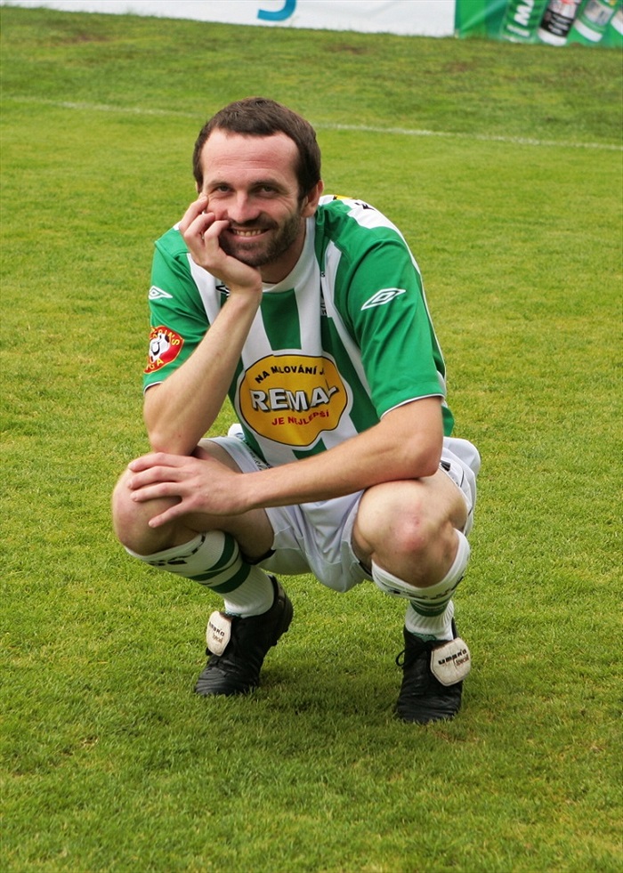 Petr Kunášek si užíval první ligové focení.