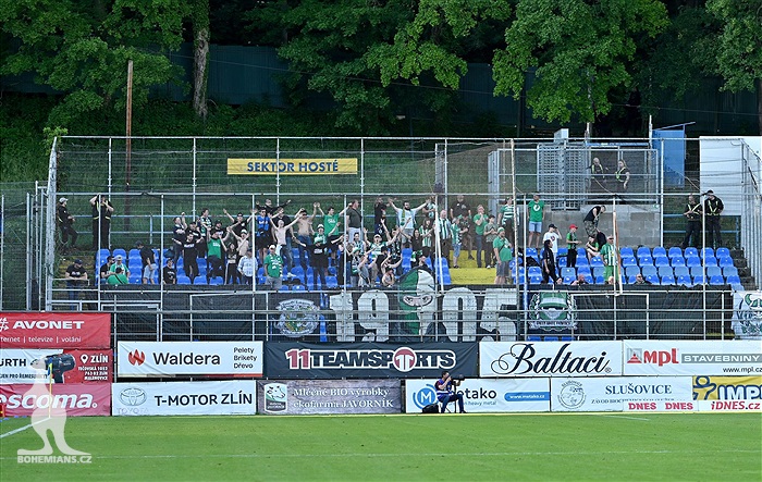Zlín - Bohemians 1:2 (1:1)