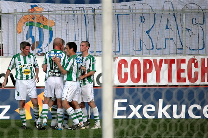 Radost po gólu Bohemky.