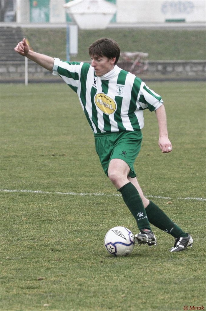 Jiří Rychlík odehrál první poločas jako obránce, ve druhém poločase na levém kraji zálohy