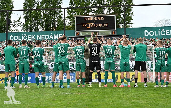 Bohemians - Pardubice 2:1 (1:0)