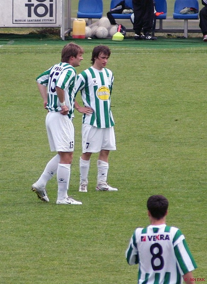 Taktická porada Jiřího Rosického s Ivanem Haškem