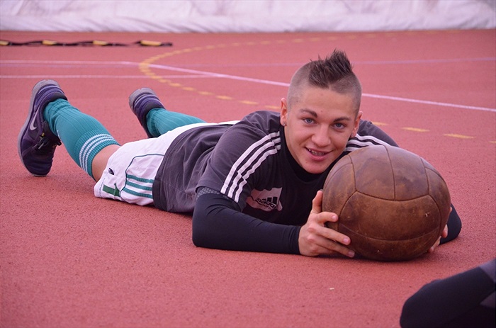 Středeční dopolední trénink v nafukovačce