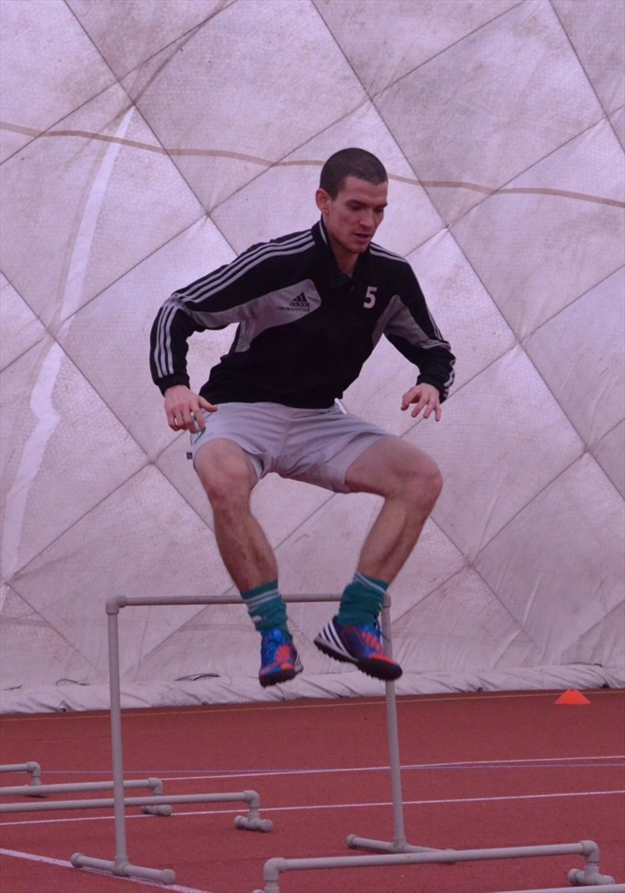 Středeční dopolední trénink v nafukovačce