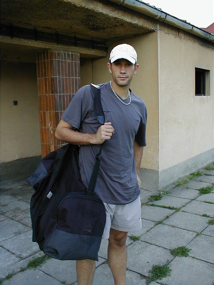 Náhradní gólman Kolář v civilu