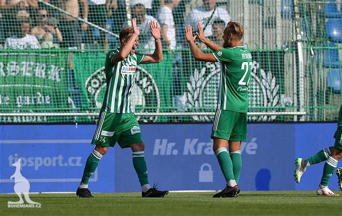 Hradec Králové - Bohemians 1:1 (1:0)