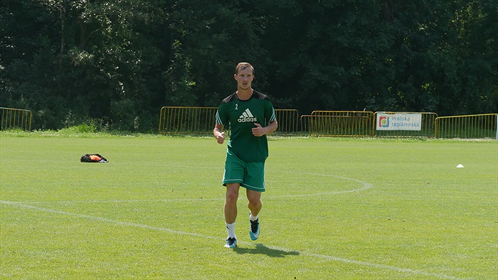 Petr Hronek na prvním tréninku