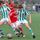 Pardubický hráč v sevření našich hráčů Kučery a Káše