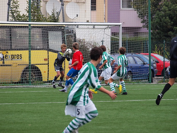 Jedna z mála situací, kdy jsme se dostali a ohrozili plzeňskou branku