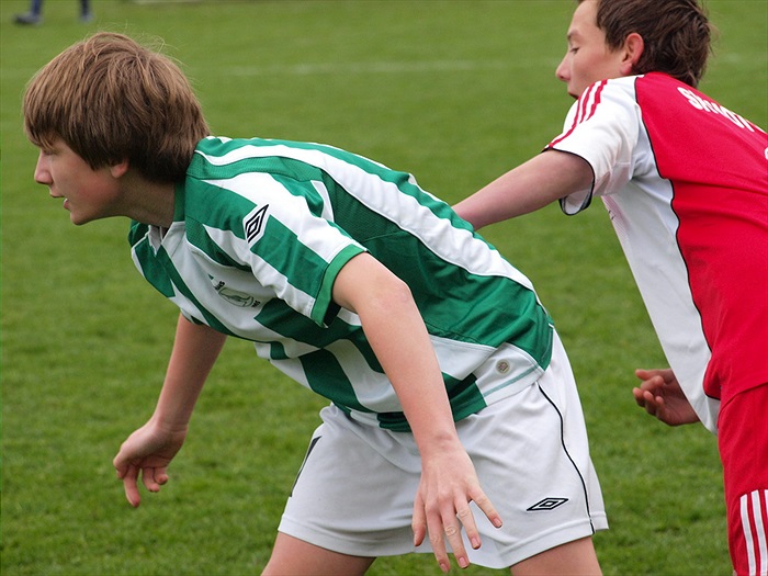 Jirka Lukáš se pere s obráncem