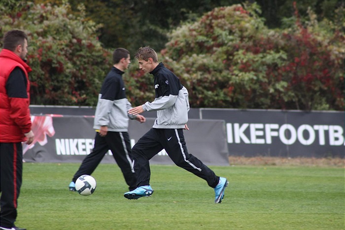 Ivo Malina v tréninku pod vedením trenéra Hřebíka