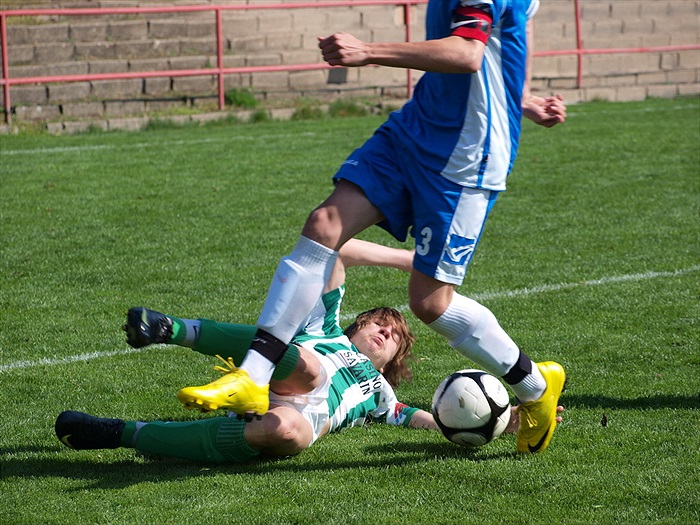 Jakub Habětín schytal v zápase mnoho ran