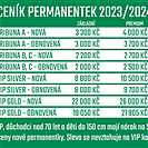 Ceník permanentek 2023/2024