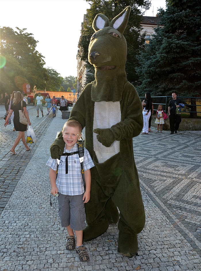 Klokan vítal prvňáčky na ZŠ Botičská