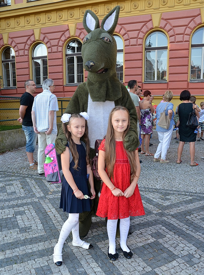 Klokan vítal prvňáčky na ZŠ Botičská