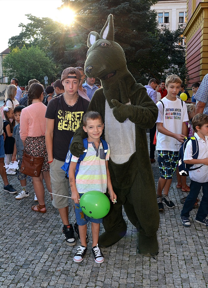 Klokan vítal prvňáčky na ZŠ Botičská