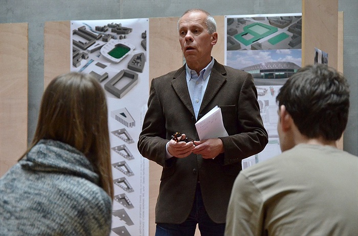 Vernisáž výstavy revitalizace stadionu ve Vršovicích