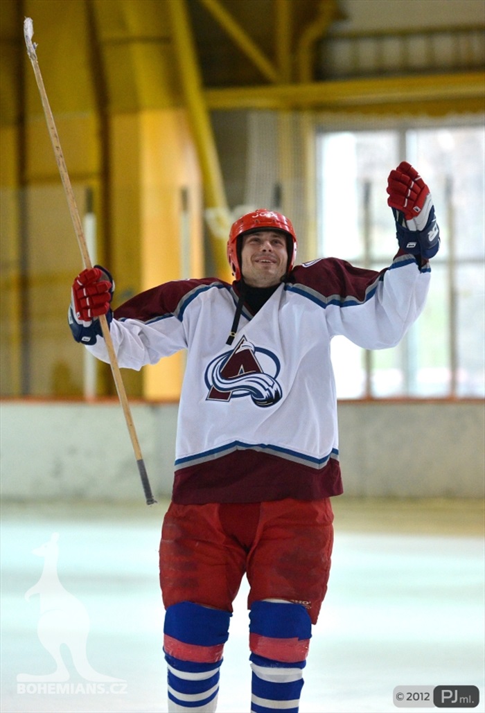 Hokejovou odvětu vyhráli mladí 9:6 - 2012