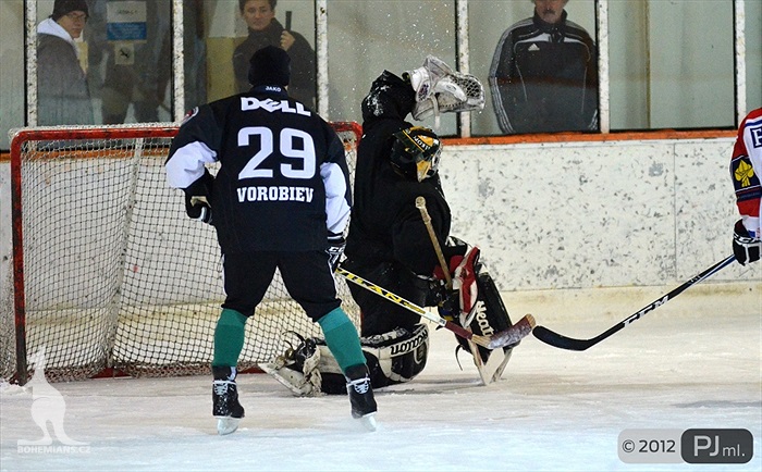 Hokejovou odvětu vyhráli mladí 9:6 - 2012