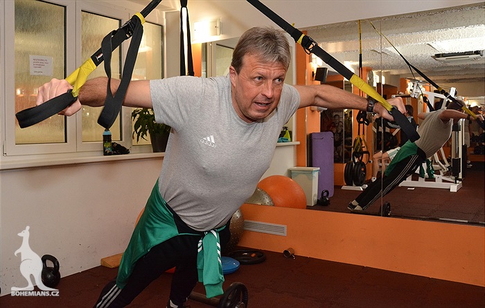 Dopolední trénink v posilovně