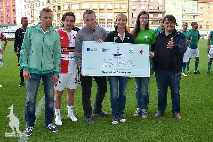 Benefiční utkání All Stars Cup: Bohemians - Slavia 2:6
