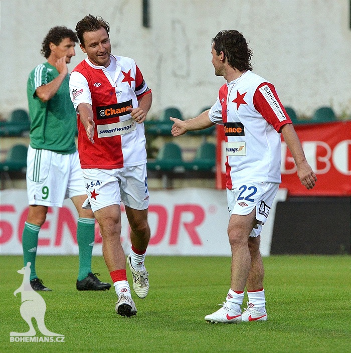 Benefiční utkání All Stars Cup: Bohemians - Slavia 2:6