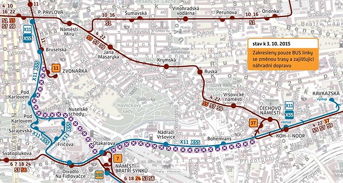 Rekonstrukce tramvajové trati na Vršovické ulici