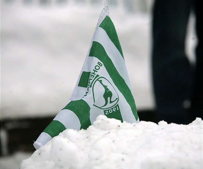 Před zápasem připadly další centimetry sněhu