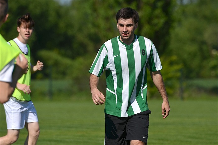 Jan Morávek na tréninku s dorostem